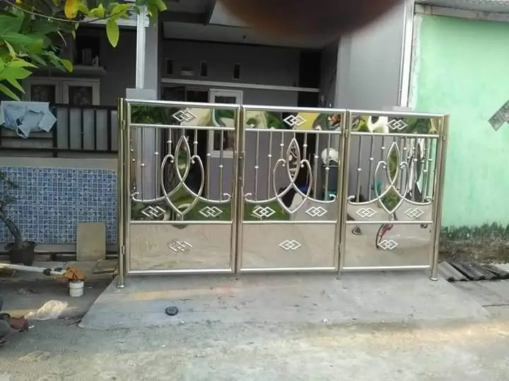 Pagar Stainless Steel — hasil fabrikasi Master Stainless
